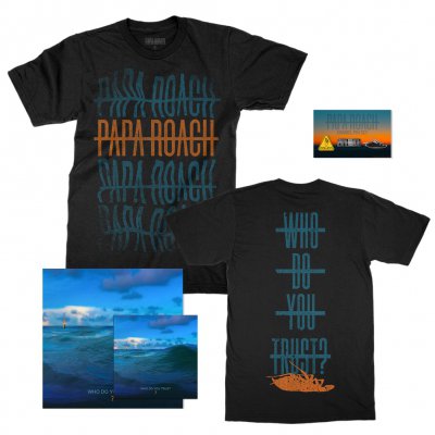 papa-roach - Who Do You Trust? CD & Print Bundle
