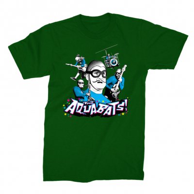 the-aquabats - Collage Tee (Green)