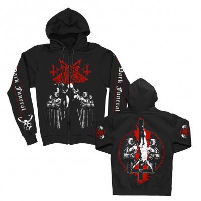 Cloak Crosses Zip Up (Black)