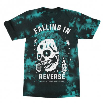 falling-in-reverse - Killing Myself Tee (Blue/Black Tie Dye)