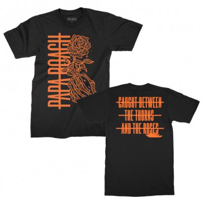 papa-roach - Thorns & Roses Tee (Black)
