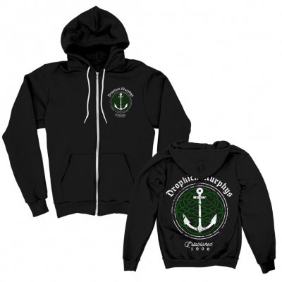 dropkick-murphys - Celtic Knot Anchor Zip Up (Black)