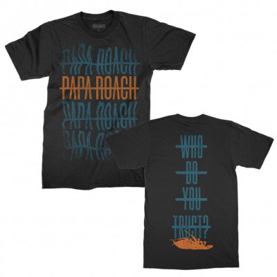 papa-roach - Warped Repeater Tee (Black)