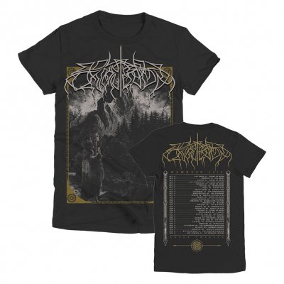 IMAGE | Woodcut Women's Tour T-Shirt (Black)