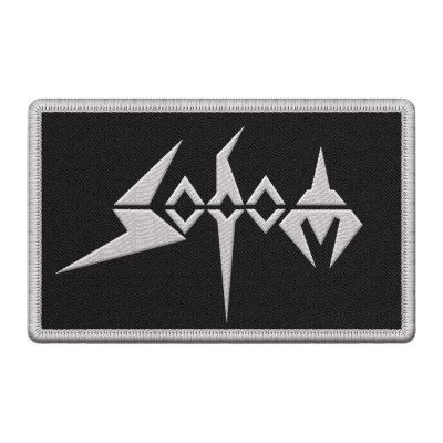 sodom - White Logo Patch